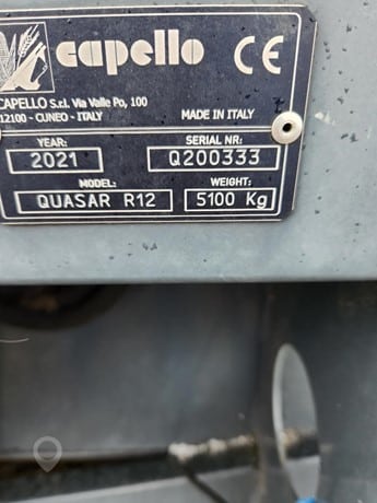 2020 Capello Quasar R12 Header - Row Crop for sale — view 2