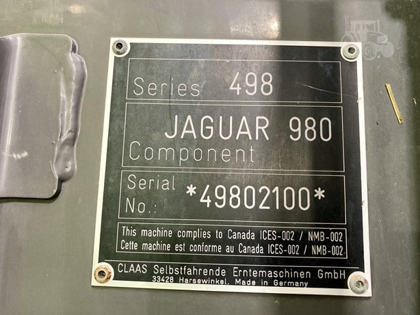 2020 Claas Jaguar 980 Harvester - Forage for sale — view 3