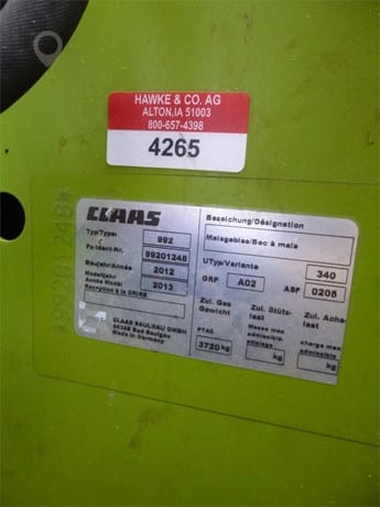 2013 Claas Orbis 900 Header - Forage for sale — view 2