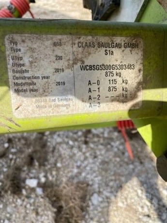 2019 Claas Volto 800TH Hay - Tedder for sale — view 4