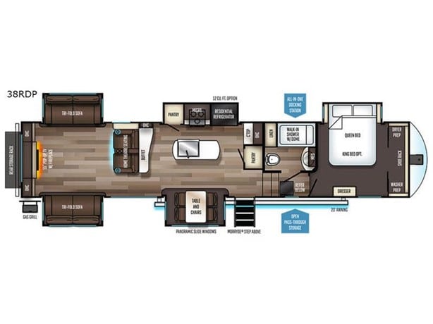 2020 Forest River Sabre 38RDP Fifth Wheel Motorhome for sale — view 2