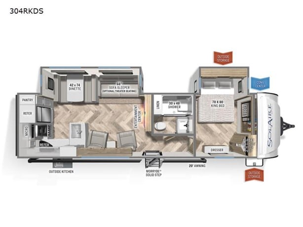 2022 Palomino Solaire 304RKDS Travel Trailer for sale — view 2