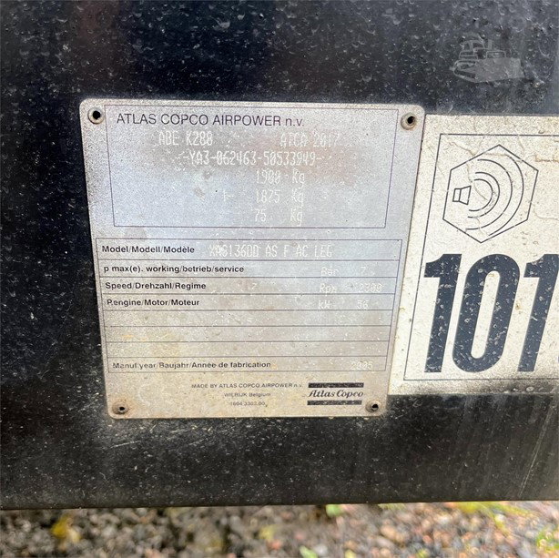 2005 Atlas Copco XAS136DD Compressor - Mobile for sale — view 5