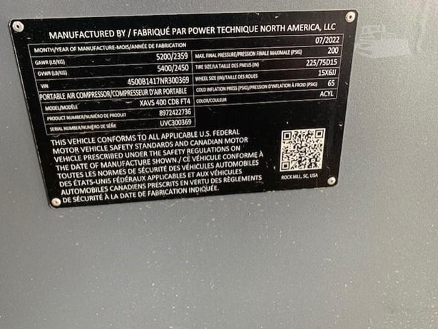 2022 Atlas Copco XAVS400CD Compressor - Mobile for sale — view 5