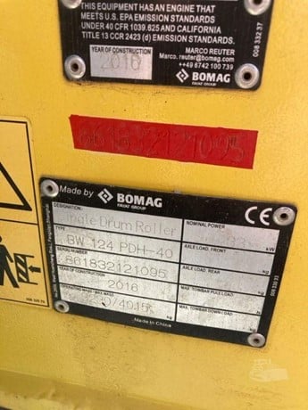 2016 Bomag Road - Compactor Padfoot for sale — view 4