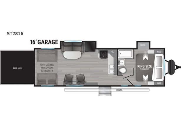 2021 Cruiser RV Stryker 2816 Toy Hauler - Travel Trailer for sale — view 2