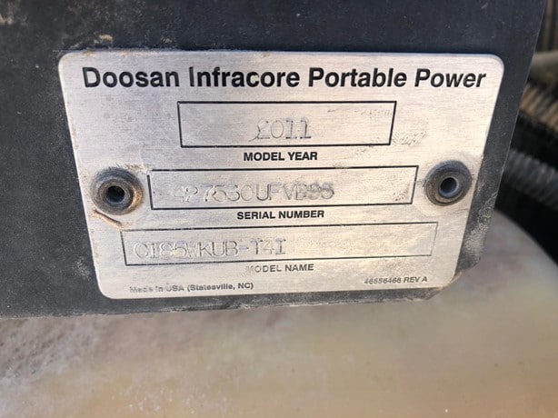 2011 Doosan Compressor - Mobile for sale — view 2