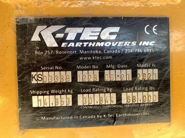 2021 K-Tec Road - Scraper - Pull for sale — view 3