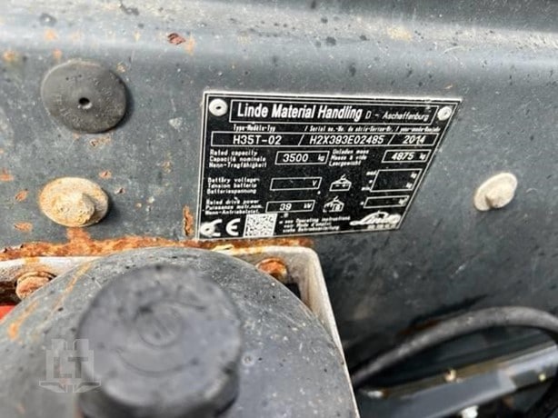 2014 Linde H35T-02 Gas Forklift for sale — view 3