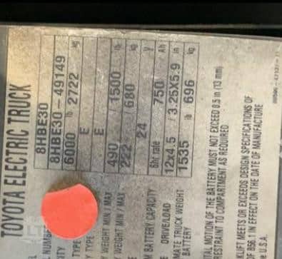 2018 Toyota 8HBE40 Pallet Truck for sale — view 4