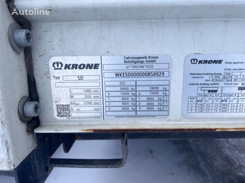 2018 Krone Semi Trailer - Curtainside for sale — view 4