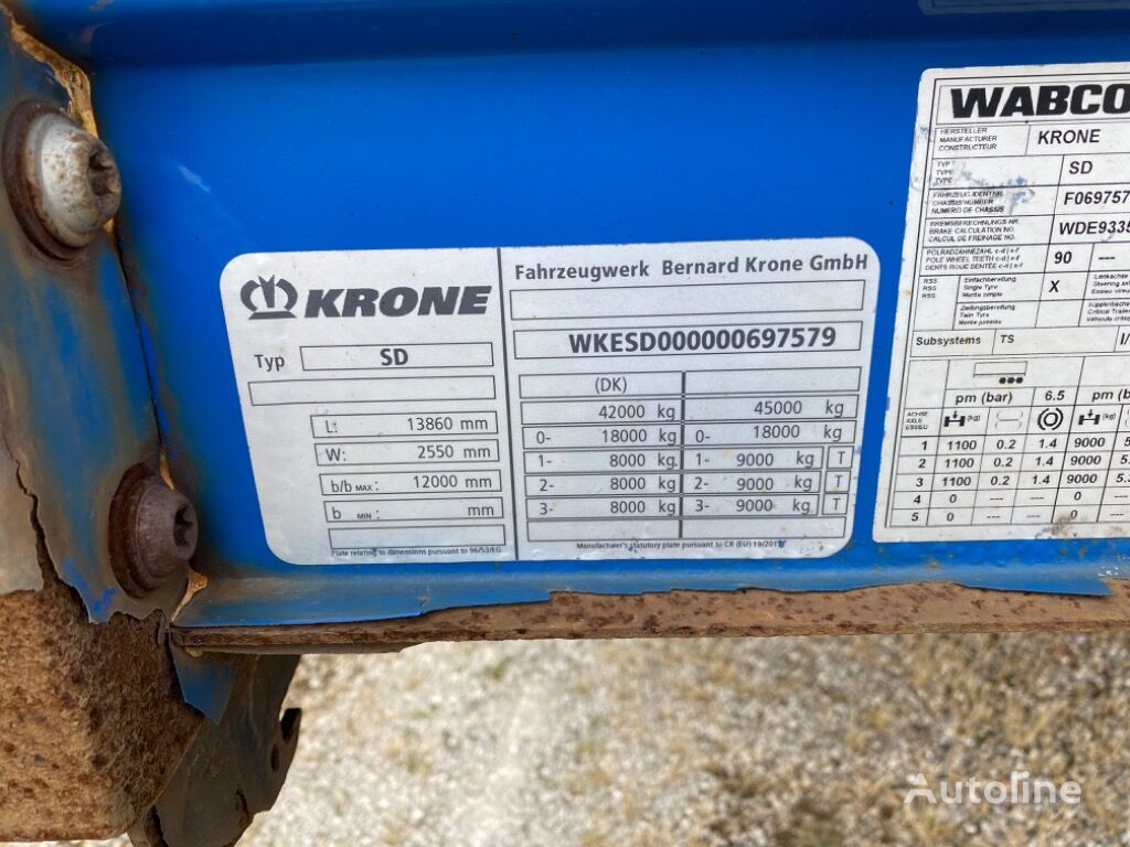 2016 Krone Semi Trailer - Curtainside for sale — view 4