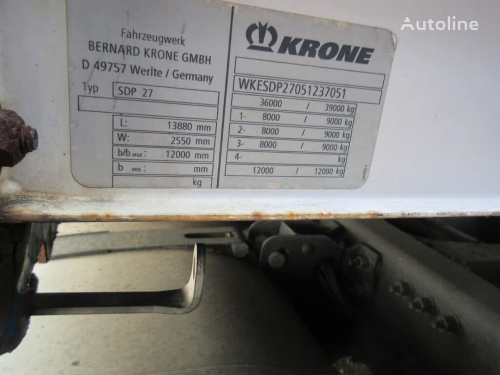 2005 Krone Semi Trailer - Curtainside for sale — view 4