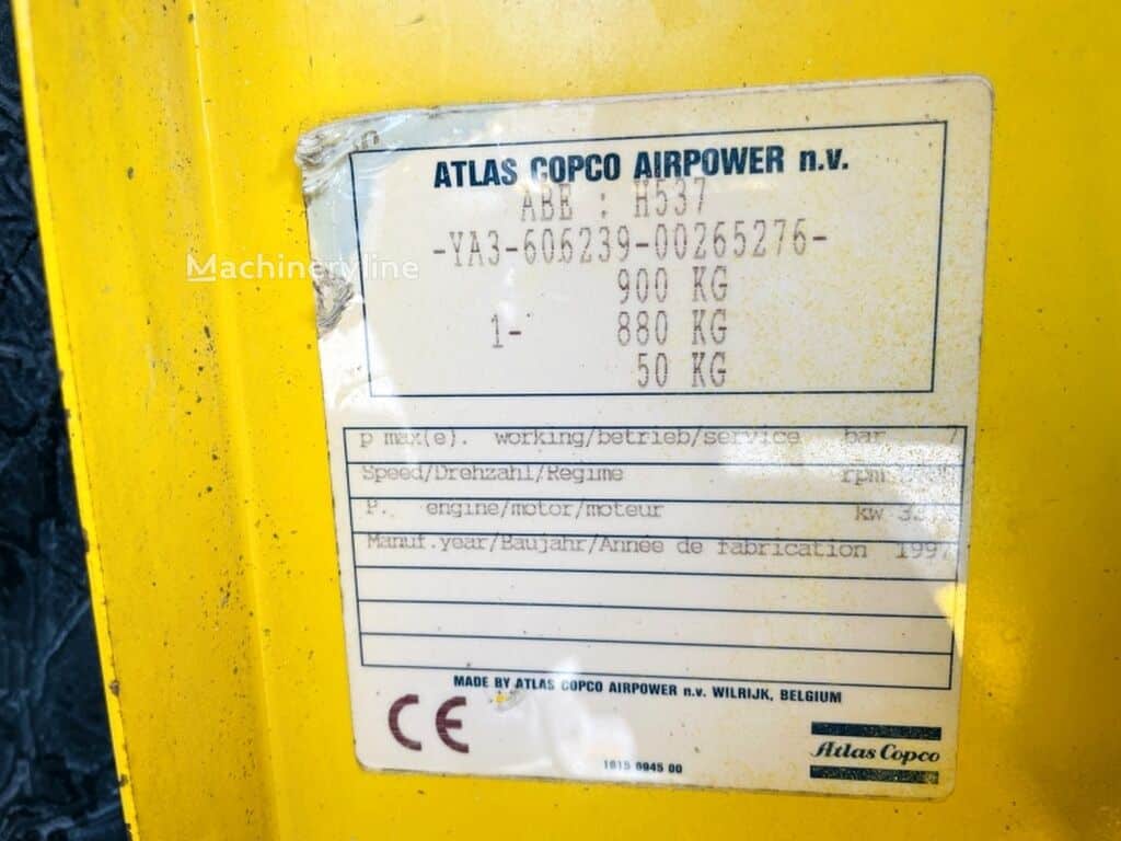 1997 Atlas Copco XAS 66DDG Compressor - Mobile for sale — view 3
