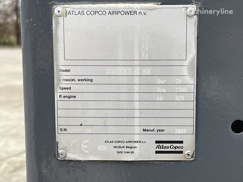 Atlas Copco XRXS 567 Compressor - Stationary for sale — view 3