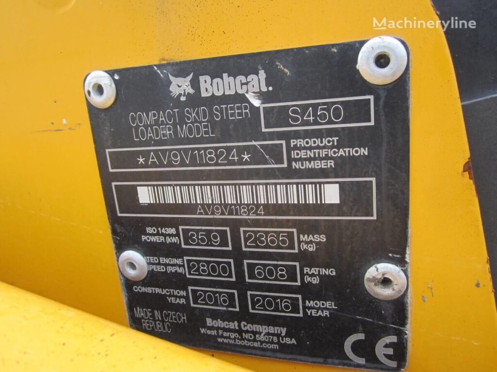 2016 Bobcat Loader - Wheel Skid Steer for sale — view 4