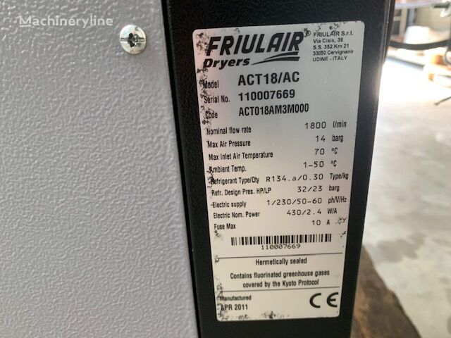 Friulair Dryers ATC 18 AC Compressor for sale — view 5