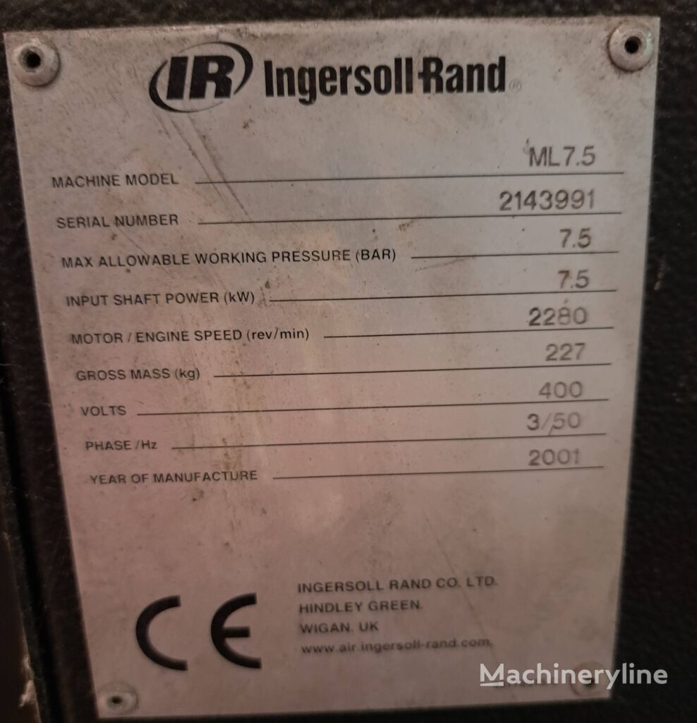 2000 Ingersoll Rand MH18.5 Compressor - Stationary for sale — view 3