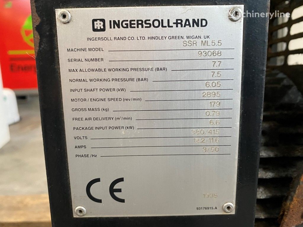1995 Ingersoll Rand Compressor - Stationary for sale — view 3