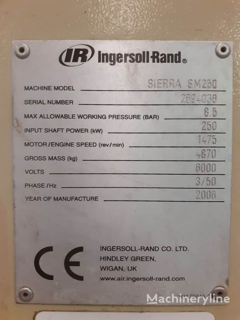 2006 Ingersoll Rand Sierra SM 250 Compressor - Stationary for sale — view 5
