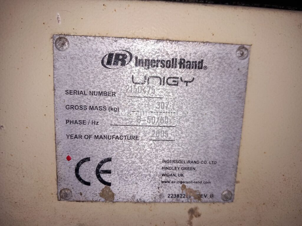 2005 Ingersoll Rand UNI-11TAS-8-H Compressor - Stationary for sale — view 4