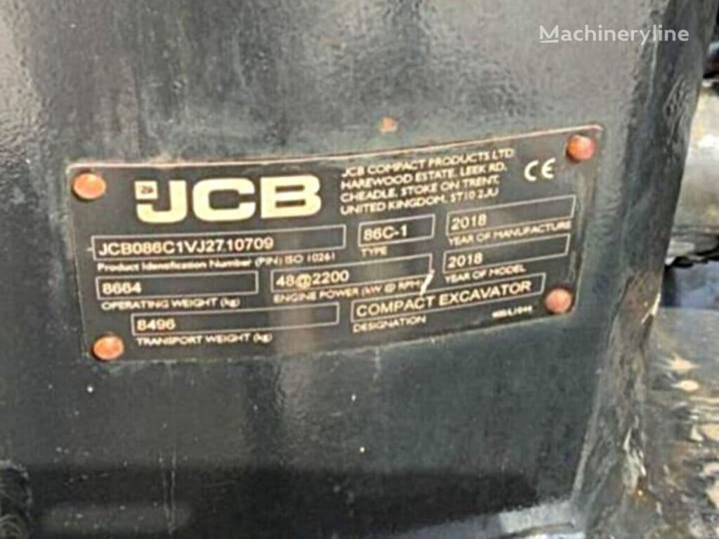 2018 JCB Excavator - Mini for sale — view 4