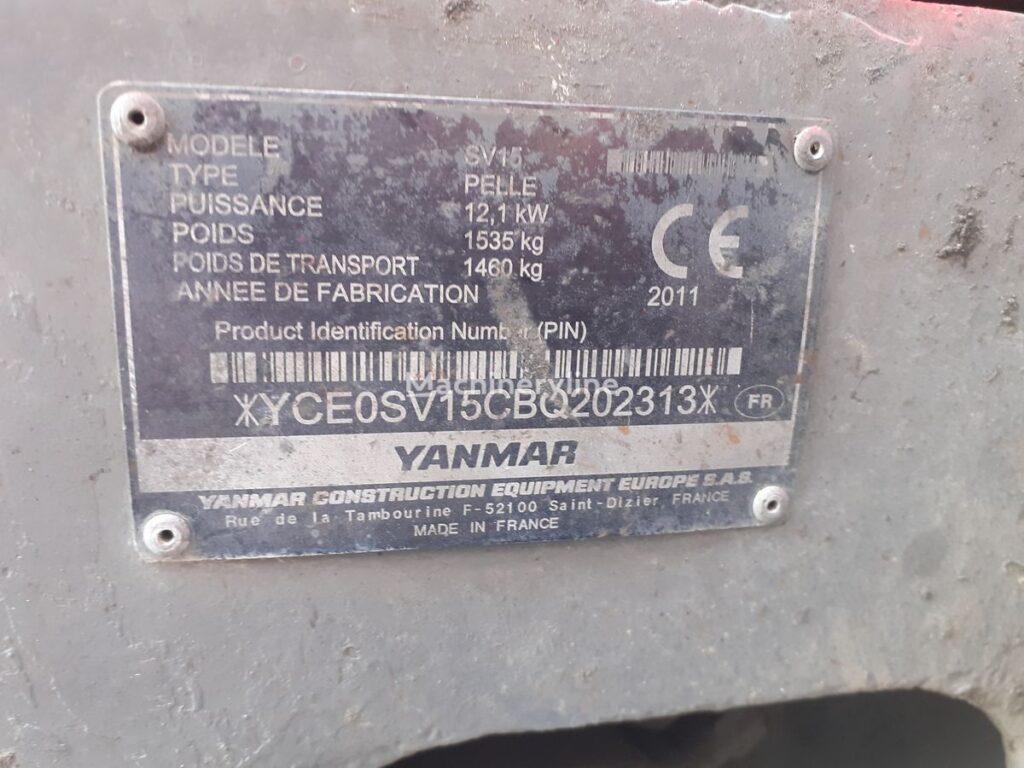 2011 Yanmar Excavator - Mini for sale — view 5