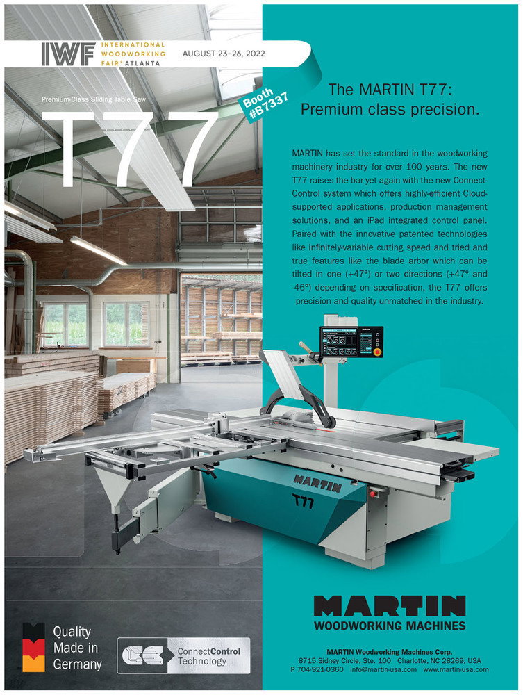 Martin-woodworking-machinery advertising on machinelista