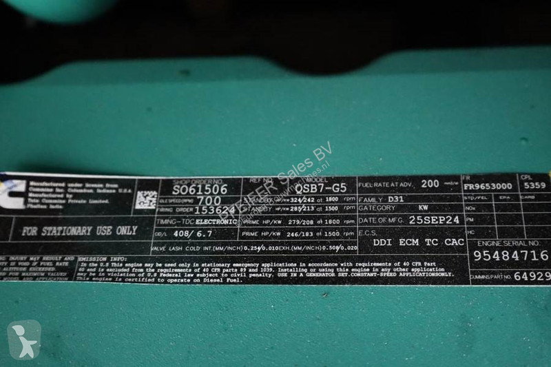 2025 Cummins C220D5EQ Decla Generator - Diesel for sale — view 5