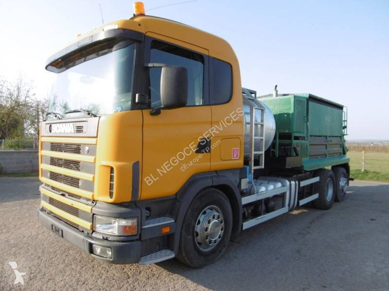 1999 Scania R124 LB Road - Asphalt Paver for sale