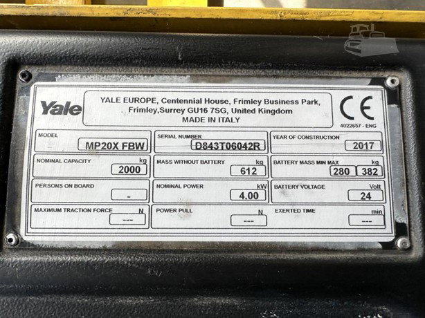 Yale MP20X Pallet Truck for sale — view 5
