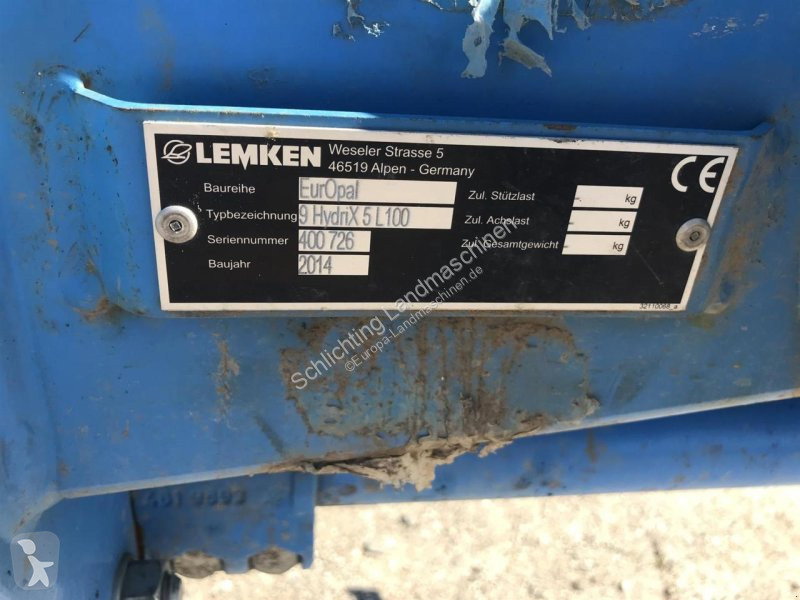 2014 Lemken Europal 9 Hydr Tillage - Plough for sale — view 2