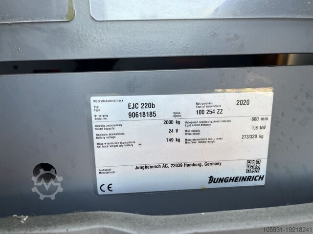 2020 Jungheinrich EJC220B Pallet Truck for sale — view 4
