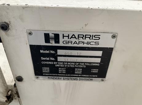 Harris Graphics 650-12 Folding Machine for sale — view 2