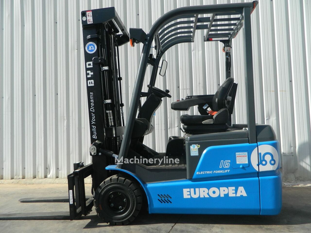 2018 BYD ECB16C Three-Wheel Forklift for sale