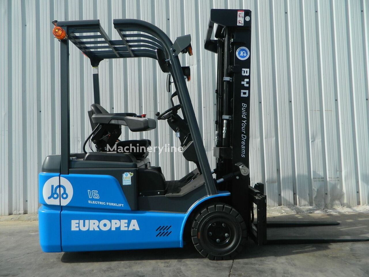 2018 BYD ECB16C Three-Wheel Forklift for sale — view 4