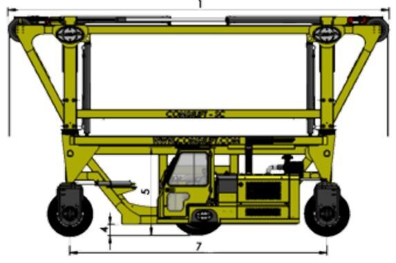 2012 Combilift SC3T Container Handler - Mast for sale — view 5