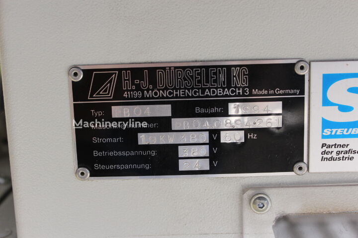 1994 Dürselen Corta PB 04 Paper Drill for sale — view 3