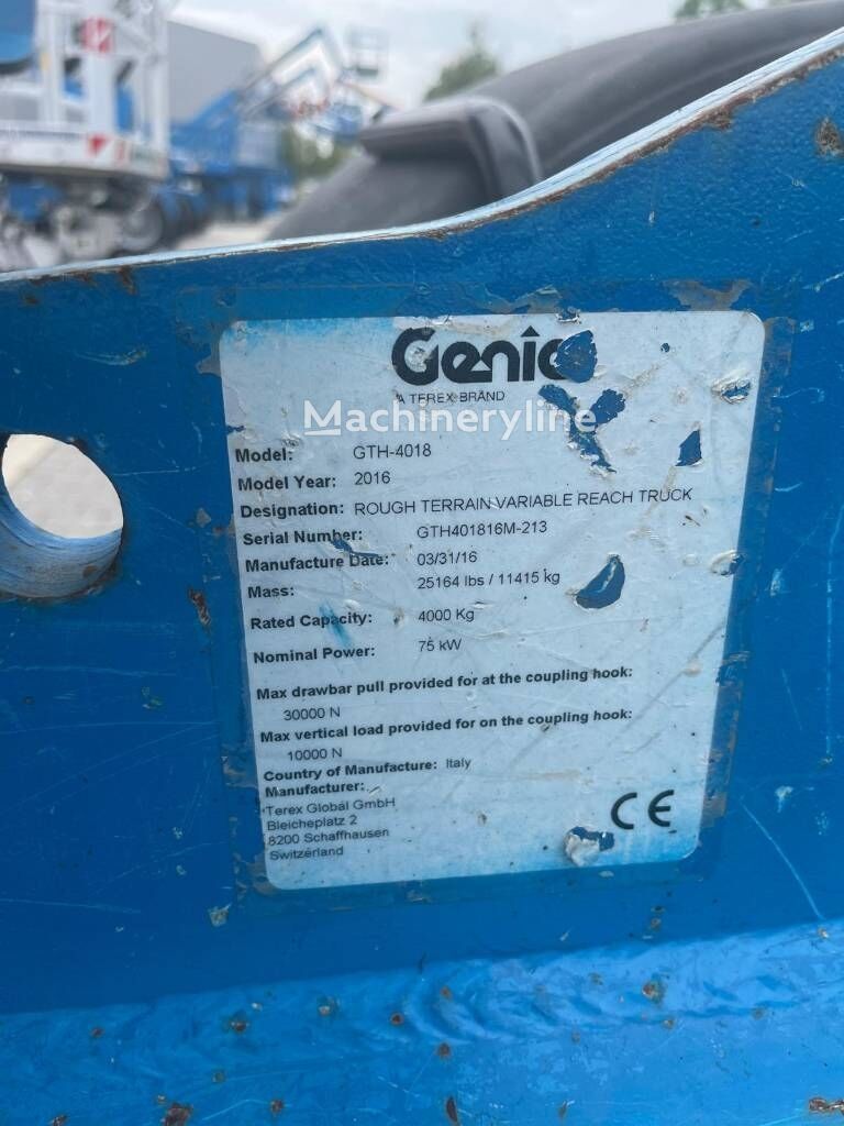 2016 Genie GTH 4018 Telehandler for sale — view 2