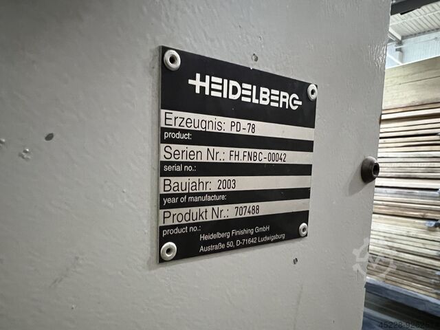 2003 Heidelberg KD-78-4 KZRL-PD Folding Machine for sale — view 2
