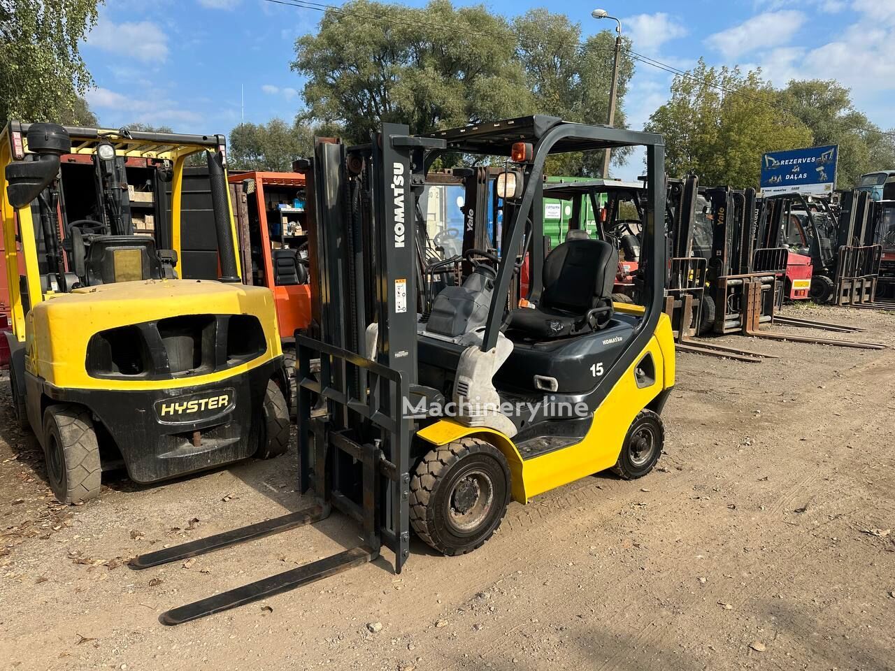 2015 Komatsu FD15T-21 Diesel Forklift for sale