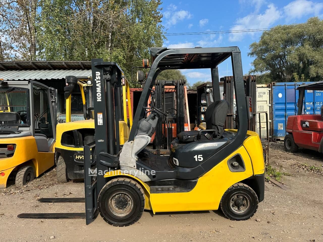 2015 Komatsu FD15T-21 Diesel Forklift for sale — view 2