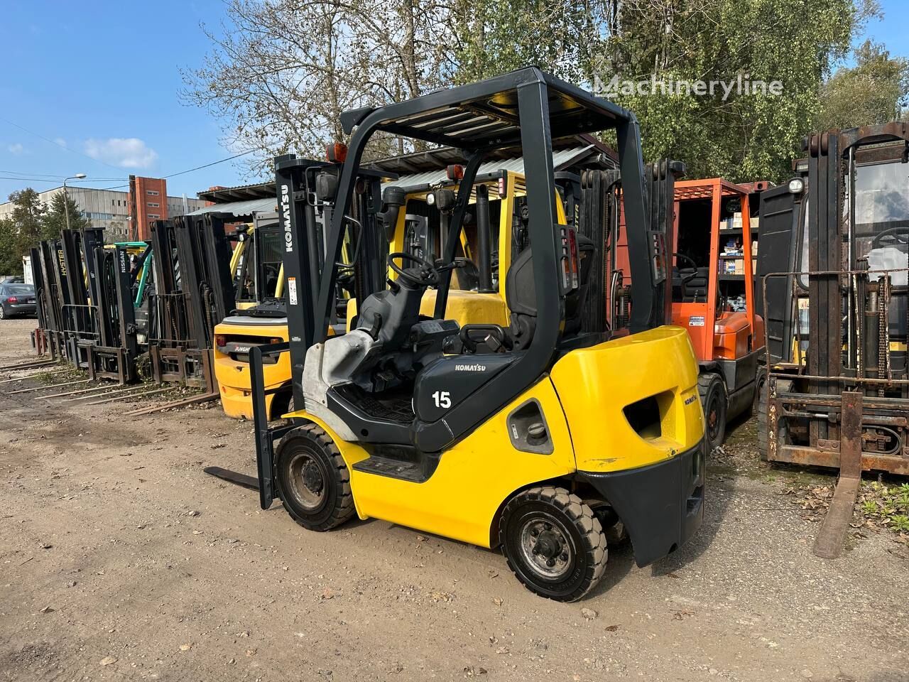 2015 Komatsu FD15T-21 Diesel Forklift for sale — view 3