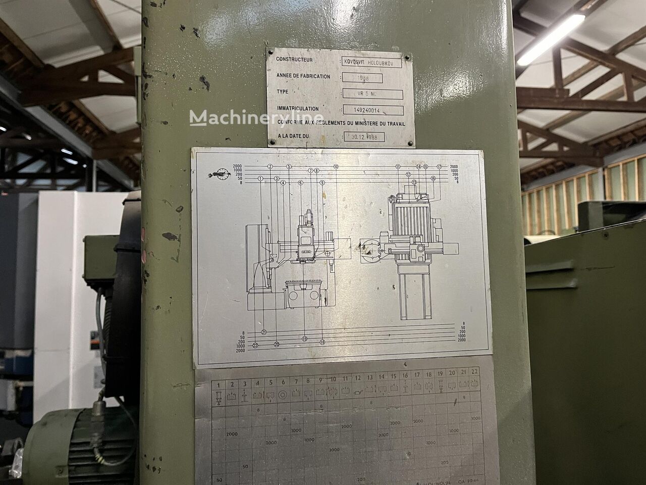 MAS VR5 NC X 1600 Milling Machine for sale — view 5