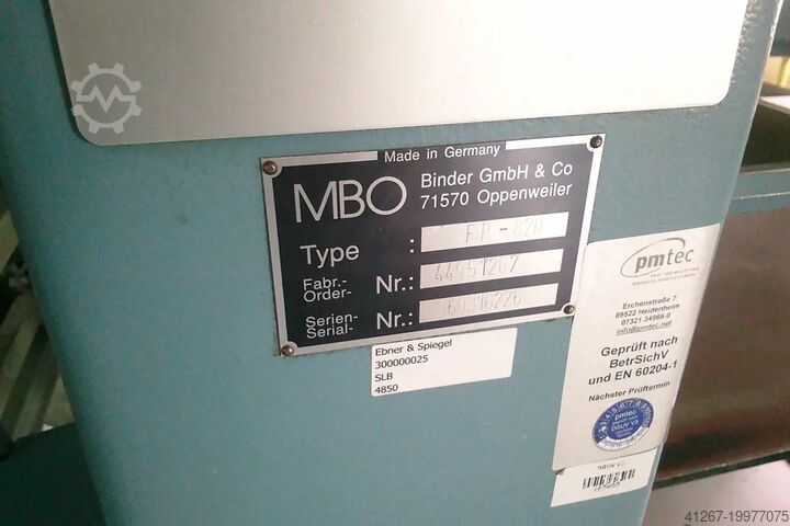 1996 MBO K820-4KTLT Folding Machine for sale — view 3