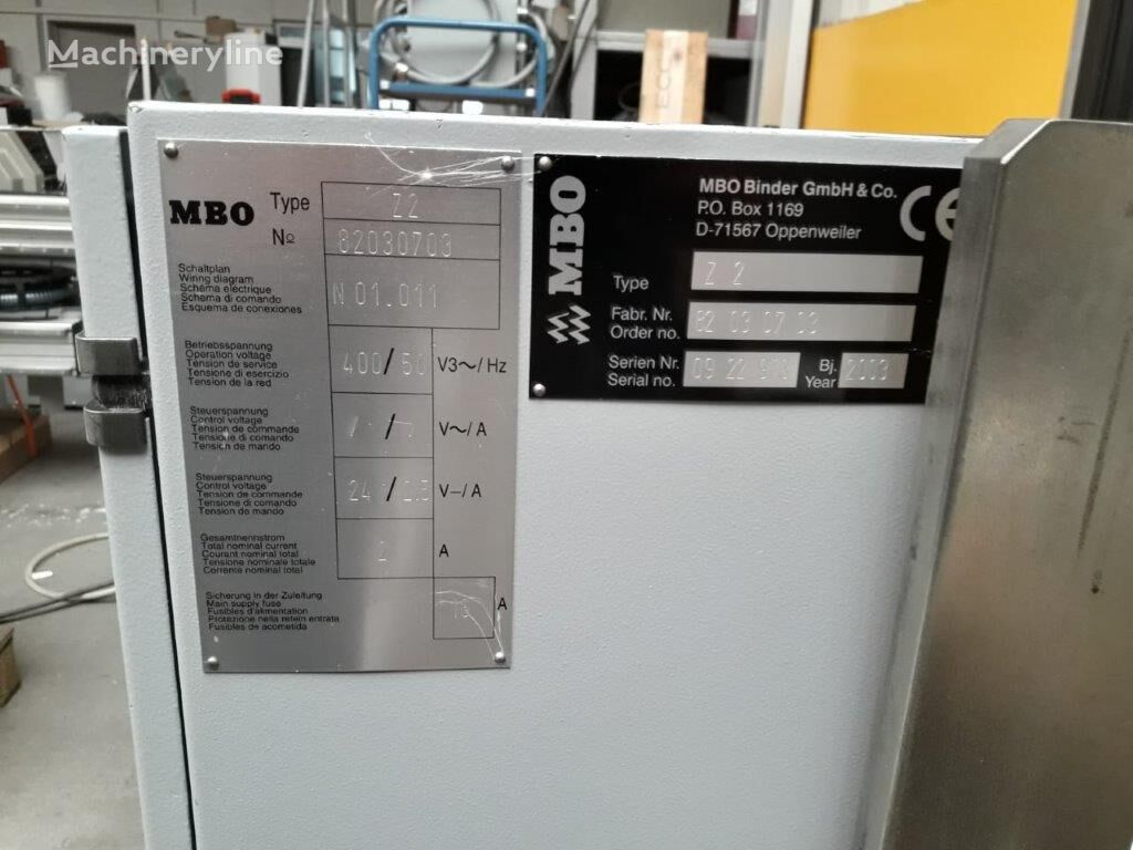 2003 MBO MBO Z2 Folding Machine for sale — view 5