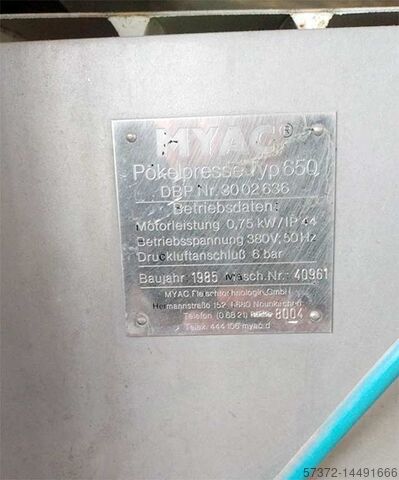 1985 MYAC 650 Meat Equipment for sale — view 3