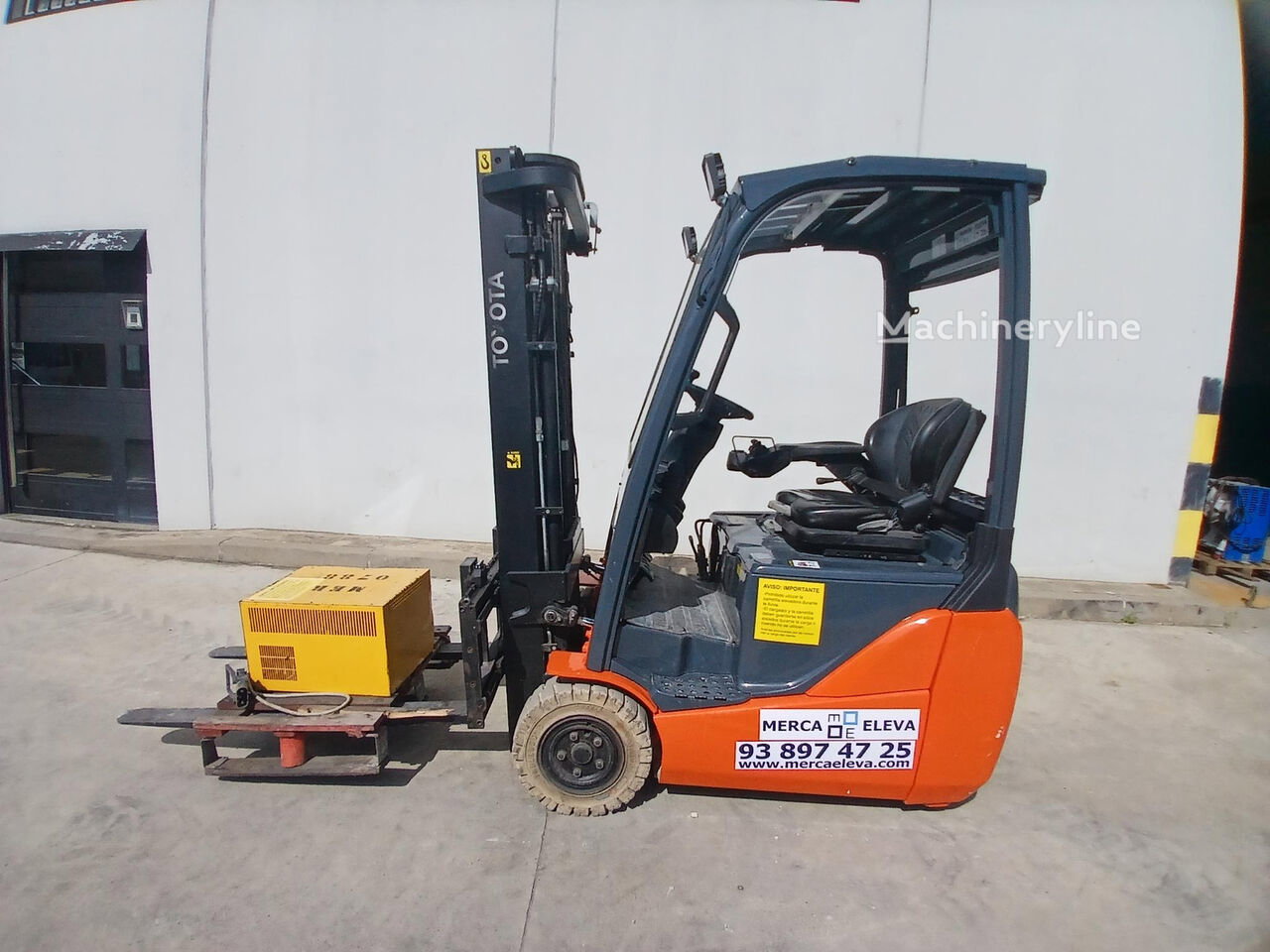 2012 Toyota 7FBEF15 Carret Three-Wheel Forklift for sale