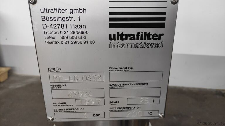 Ultrafilter PF-EG 0432 Beverage for sale — view 3