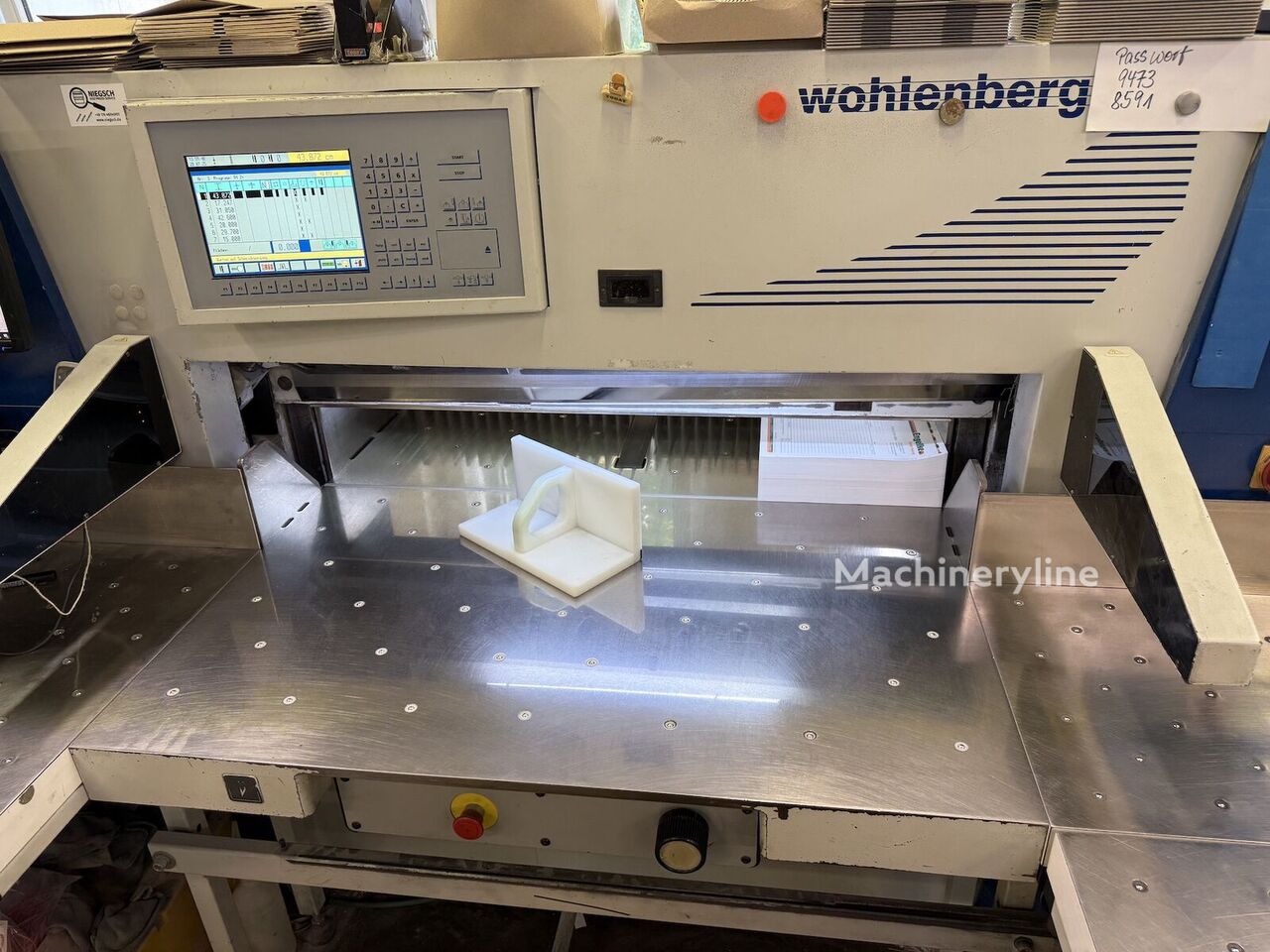 1996 Wohlenberg 115 Guillotine for sale — view 2